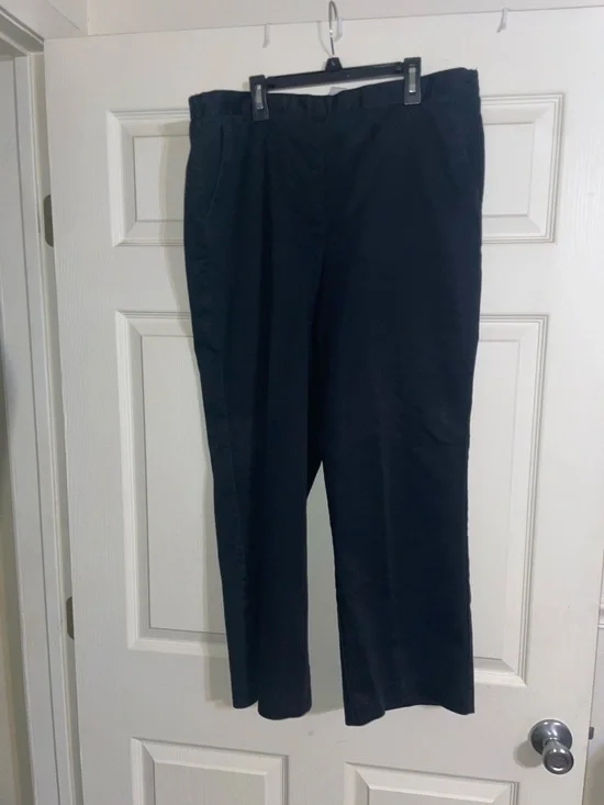 Alfred Dunner 3 Pair Straight-Leg Pants - Navy, Brown & Black 16P - Picture 3 of 8